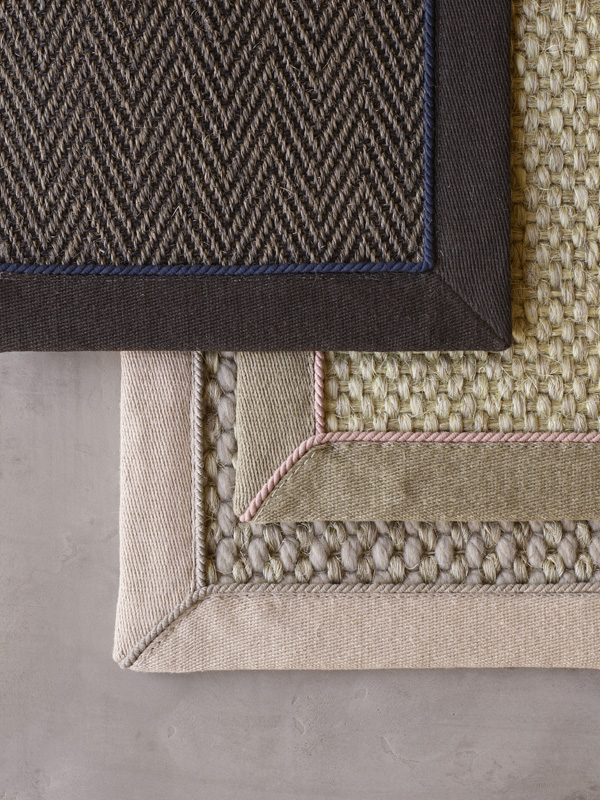 Merida-rugs-finishing-and-seaming-bespoke-binding-Smooth Linen Binding with Decorative Cords
